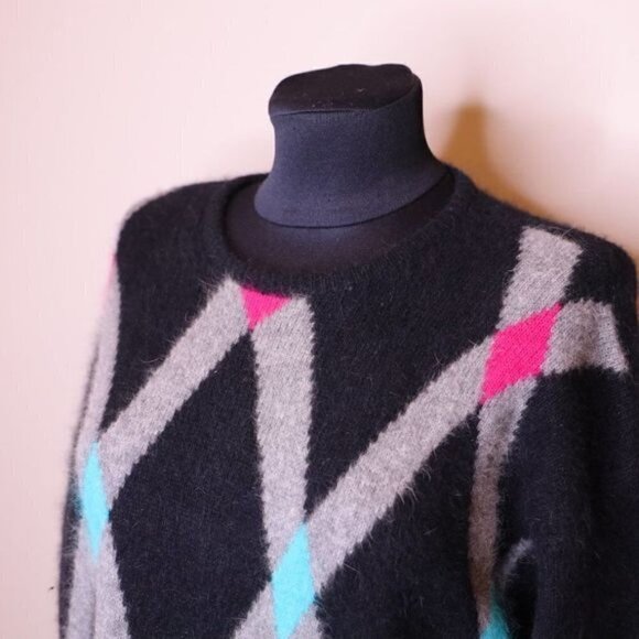 Vintage Angora Lambswool Sweater Dress Sz S - Picture 3 of 4
